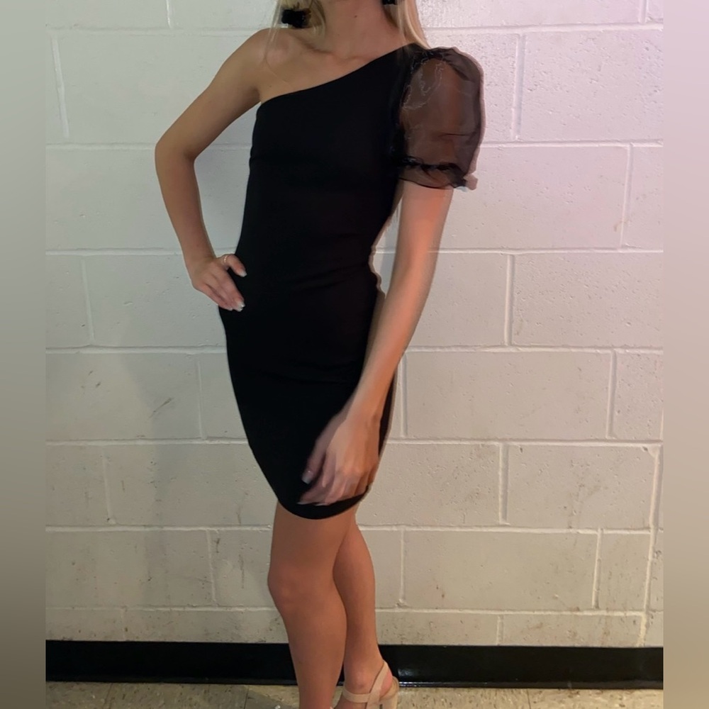 Black cocktail dress